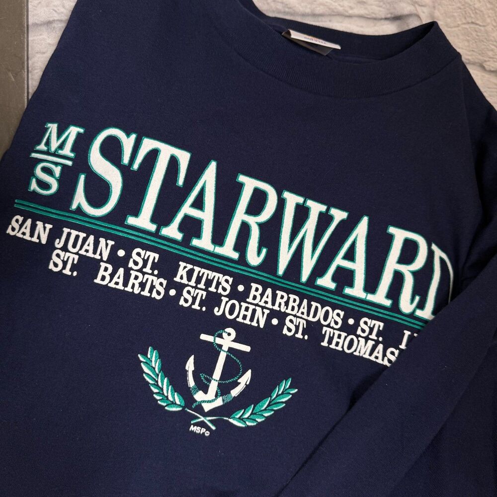 VTG Starward Norwegian Cruise Ship TShirt 2XL Single Stitch USA South Caribbean